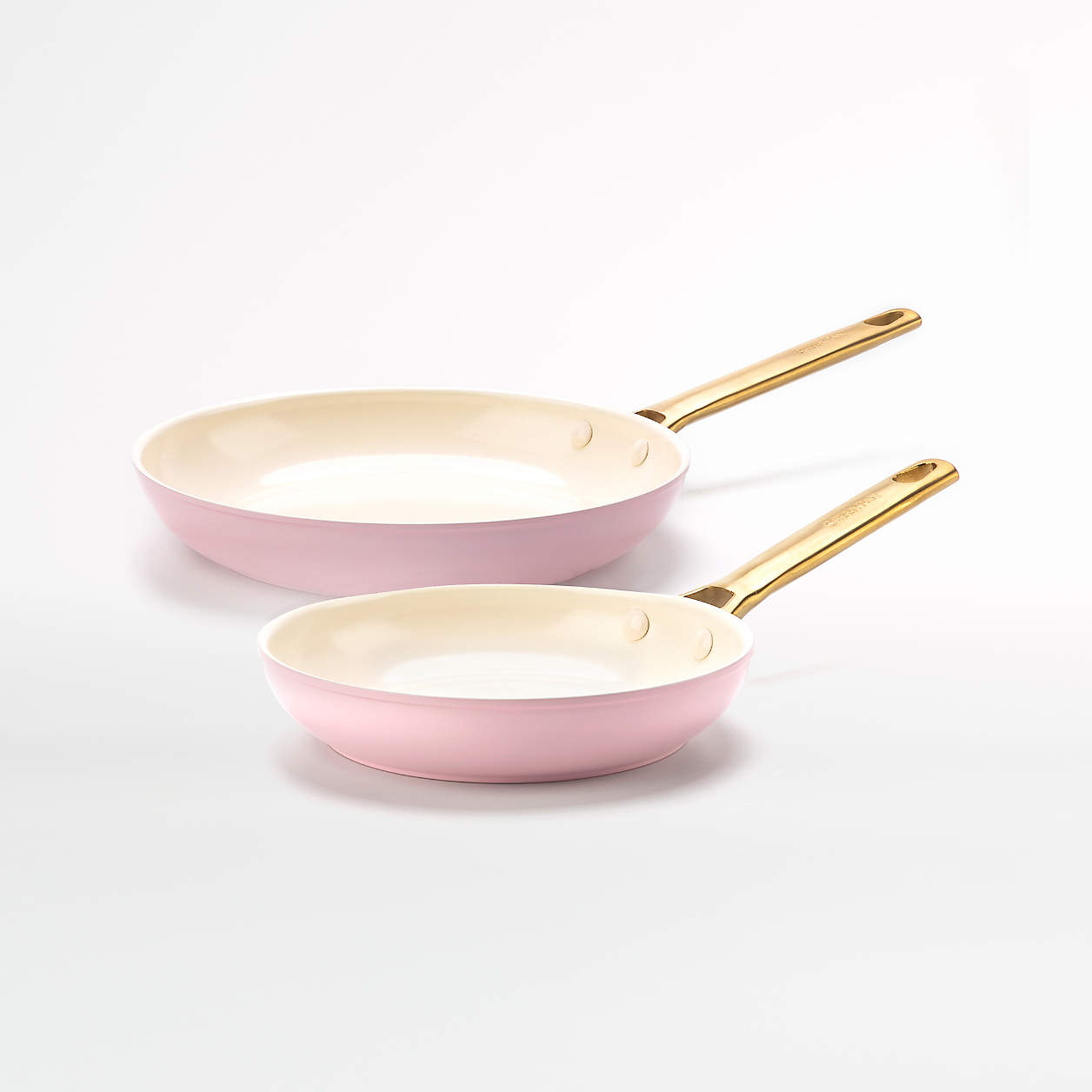 GreenPan Padova Blush 2Piece 8" and 10" NonStick Ceramic Fry Pan Set