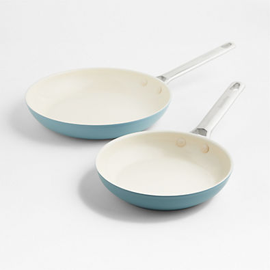 View Greenpan ™ Padova Pro Blue Haze Non-Stick Ceramic 8" and 10" Fry Pans Set details