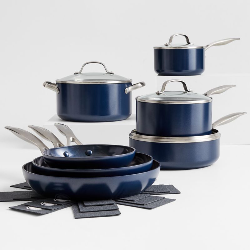 GreenPan ™ Valencia Pro Midnight Blue 14-Piece Non-Stick Cookware Set