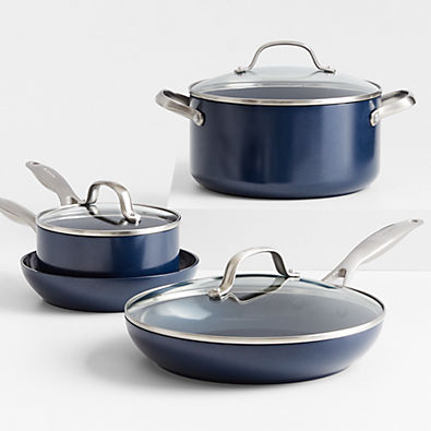View GreenPan ™ Performance Pro Midnight Blue 7-Piece Ceramic Non-Stick Cookware Set details