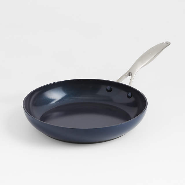 Crate & Barrel EvenCook Ceramic Deep Teal Ceramic Nonstick 12 Fry Pan with  Lid + Reviews