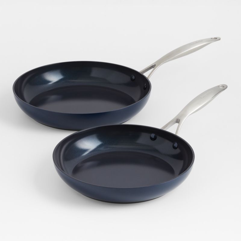 GreenPan ™ Valencia Pro Midnight Blue 2-Piece 10" and 12" Ceramic Non-Stick Frying Pan Set - image 0 of 12