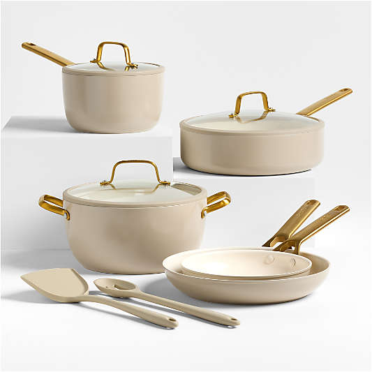 GreenPan â„¢ Reserve Pro Macadamia 10-Piece Ceramic Non-Stick Cookware Set