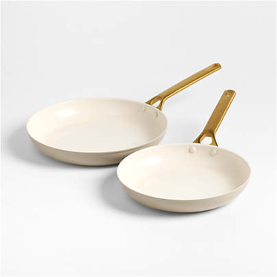 GreenPan â„¢ Reserve Pro Macadamia Ceramic Non-Stick 10" and 12" Fry Pans Set