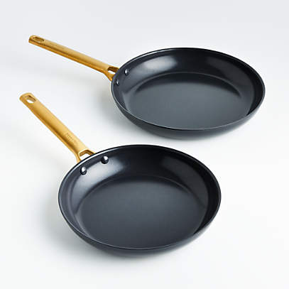 GreenPan Reserve Ceramic Frying Pans, Set of 2 + Reviews | Crate & Barrel