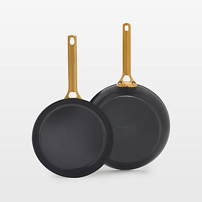 View GreenPan ™ Reserve Pro Black Ceramic Nonstick 10" and 12" Fry Pans Set details