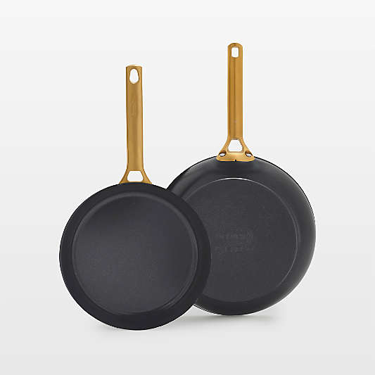 GreenPan â„¢ Reserve Pro Black Ceramic Non-Stick 10" and 12" Fry Pans Set