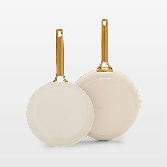 GreenPan ™ Reserve Pro Cream Ceramic Non-Stick 10" and 12" Fry Pans Set