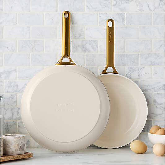 GreenPan ™ Reserve Pro Macadamia Ceramic Nonstick 10" and 12" Fry Pans Set