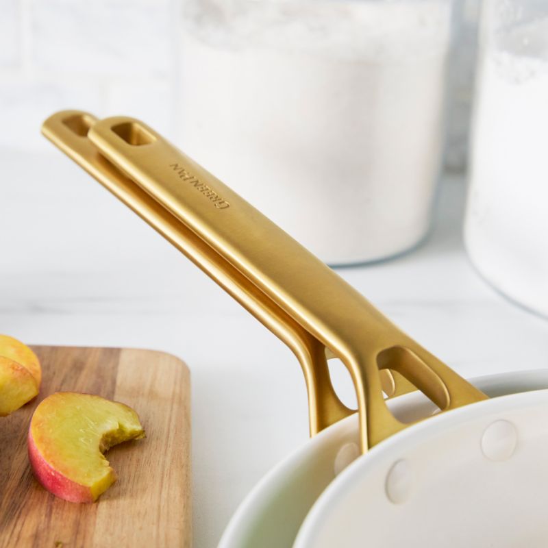 GreenPan™ Reserve Pro Latte Ceramic Nonstick 10" and 12" Fry Pan Set - image 6 of 7