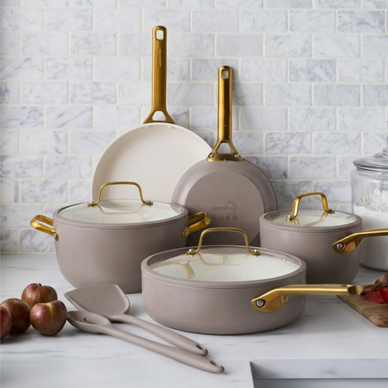 GreenPan™ Reserve Pro Latte 10-Piece Ceramic Nonstick Cookware Set - image 1 of 9