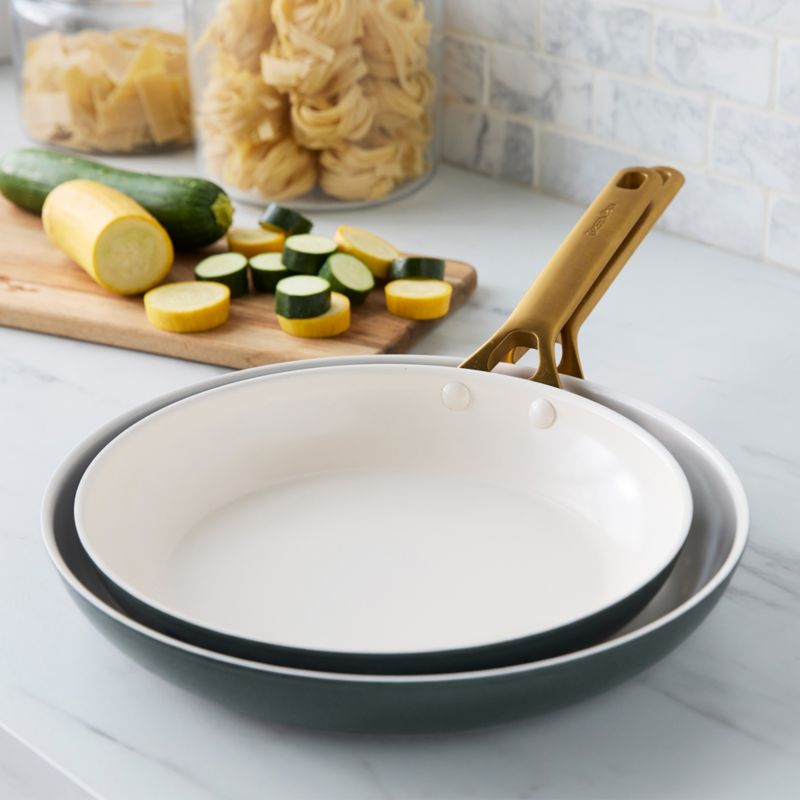 GreenPan™ Reserve Pro Spruce Ceramic Nonstick 10" and 12" Fry Pan Set - image 1 of 5