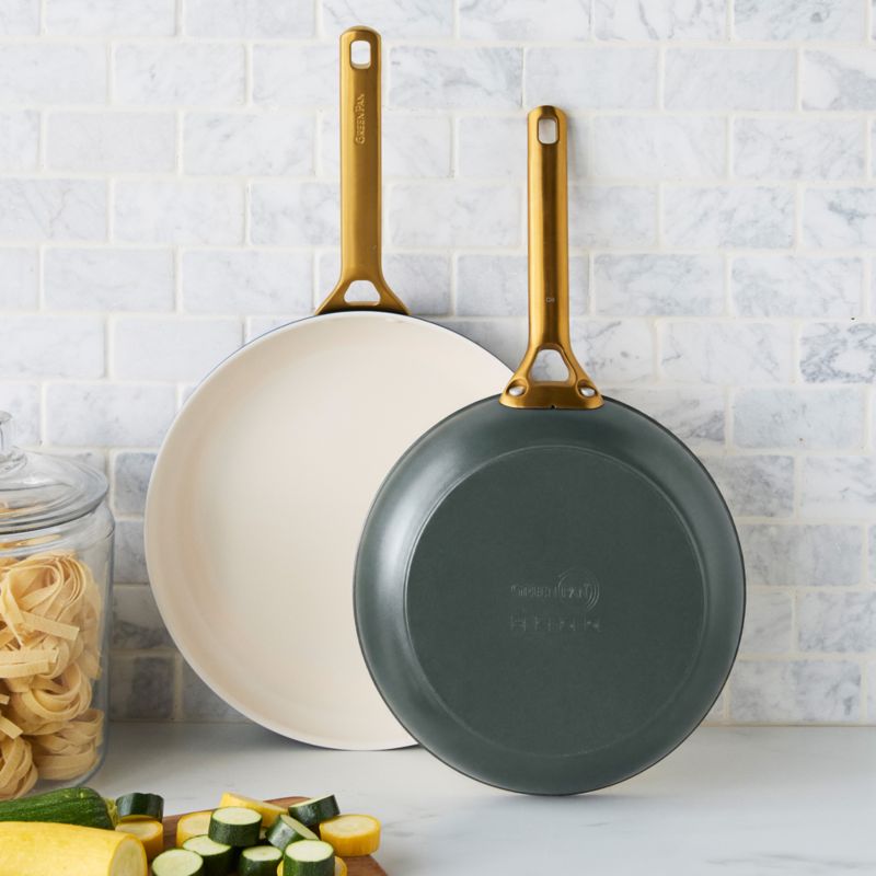 GreenPan™ Reserve Pro Spruce Ceramic Nonstick 10" and 12" Fry Pan Set - image 3 of 5