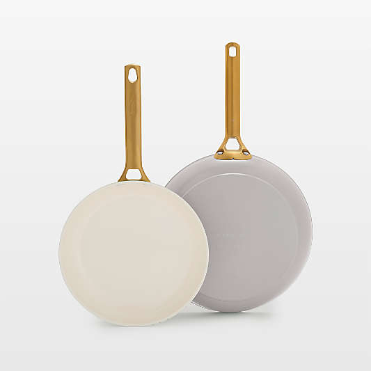 GreenPan â„¢ Reserve Pro Oyster Ceramic Non-Stick 10" and 12" Fry Pans Set