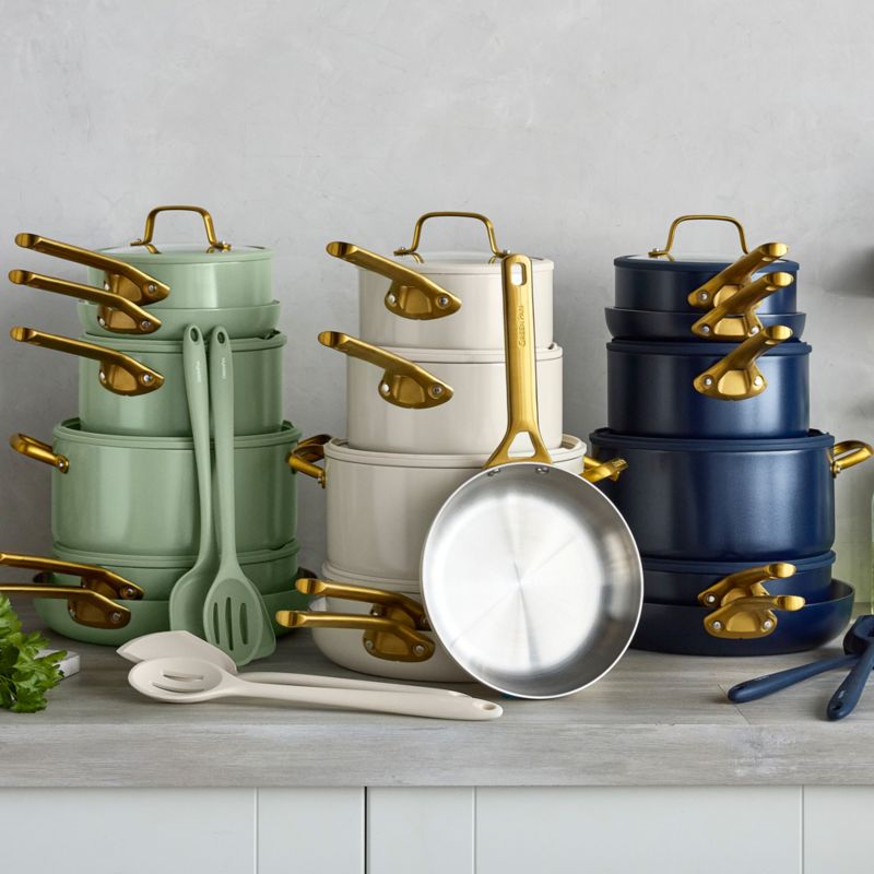 GreenPan™ Reserve Pro Oxford Blue 10-Piece Stainless Steel Cookware Set with Bonus Tools - image 9 of 10