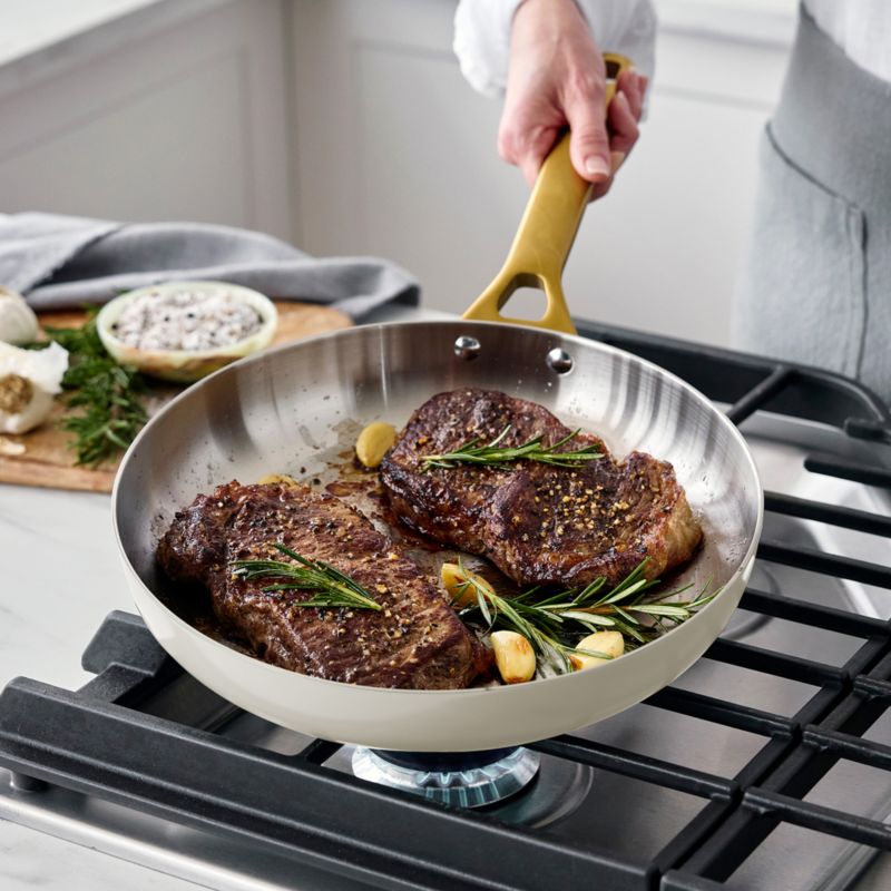 GreenPan™ Reserve Pro Cream 10-Piece Stainless Steel Cookware Set with Bonus Tools - image 2 of 10