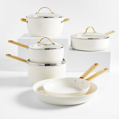 View GreenPan  Reserve Cream 10-Piece Ceramic Non-Stick Cookware Set details