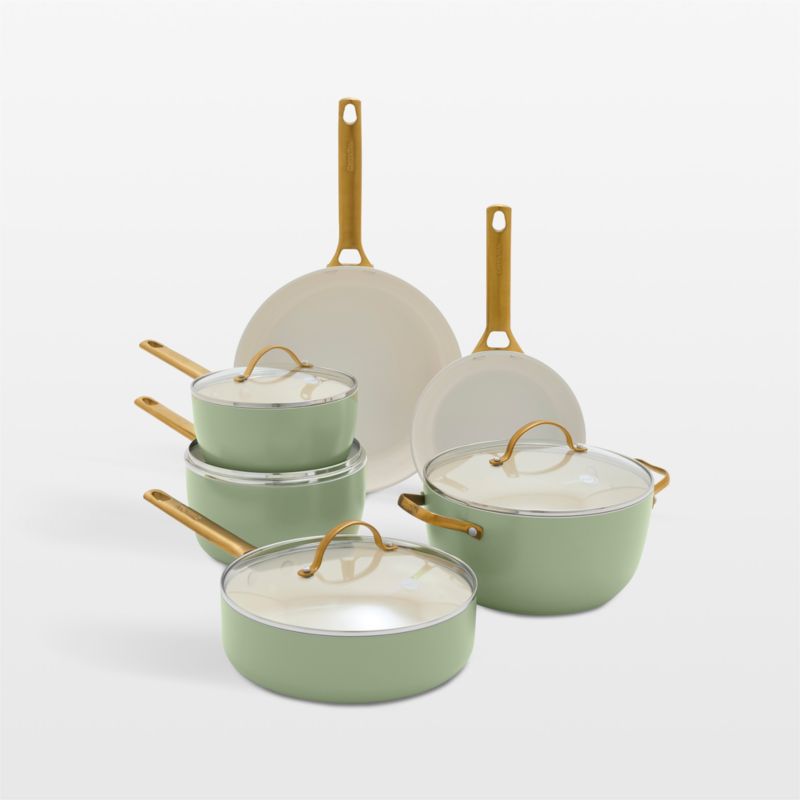 GreenPan ™ Reserve Sage 10-Piece Ceramic Non-Stick Cookware Set - image 0 of 8