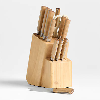 Greenpan™ Elite Light Pakka Wood 13-Piece Knife Block Set