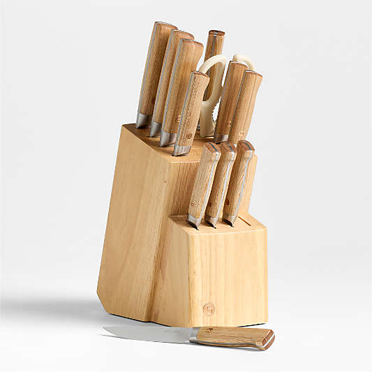 Greenpan™ Elite Light Pakka Wood 13-Piece Knife Block Set