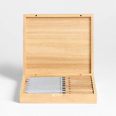 Greenpan™ Elite Light Pakka Wood 8-Piece Steak Knife Set