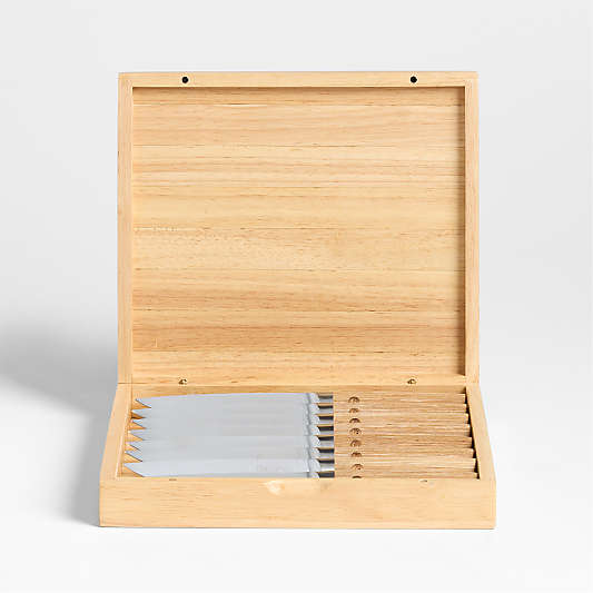 Greenpan™ Elite Light Pakka Wood 8-Piece Steak Knife Set