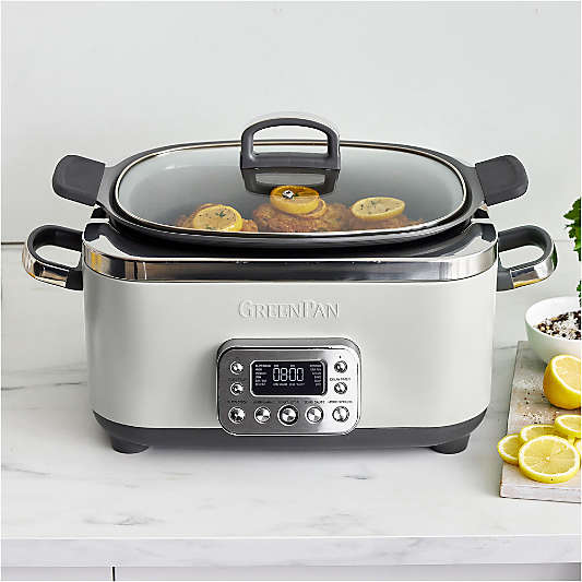 GreenPan Elite 6-Qt. 14-in-1 Cloud Cream Slow Cooker