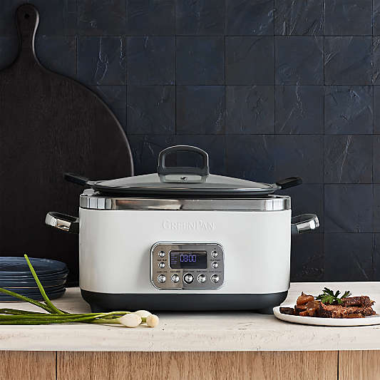 GreenPan Elite 6-Qt. 14-in-1 Cloud Cream Slow Cooker