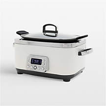 GreenPan Elite 6-Qt. 14-in-1 Cloud Cream Slow Cooker + Reviews | Crate & Barrel