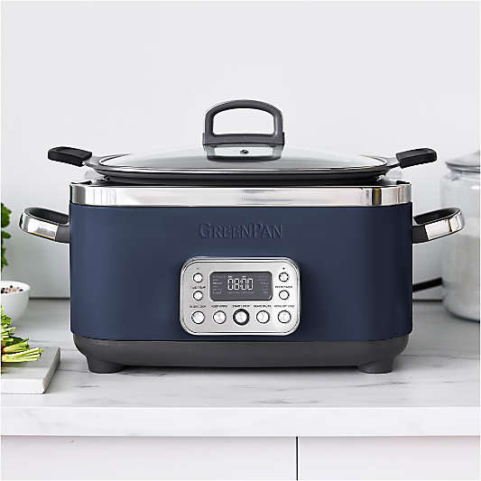 GreenPan Elite 6-Qt. 14-in-1 Oxford Blue Slow Cooker