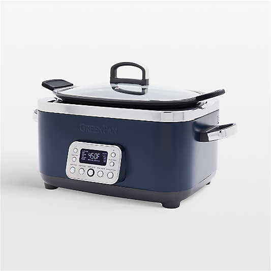 GreenPan Elite 6-Qt. 14-in-1 Oxford Blue Slow Cooker