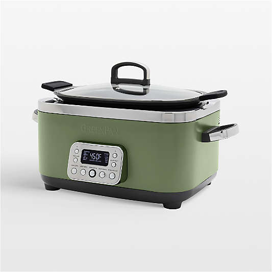 GreenPan Elite 6-Qt. 14-in-1 Sage Green Slow Cooker
