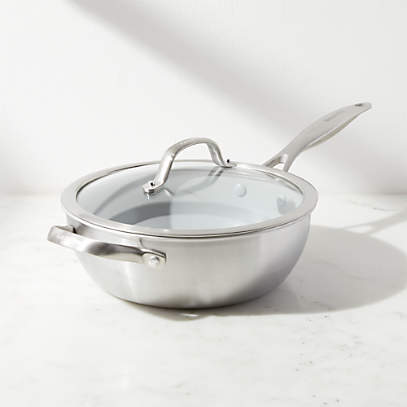 Venice Pro Ceramic Nonstick 3.5-Quart Chef's Pan with Lid and