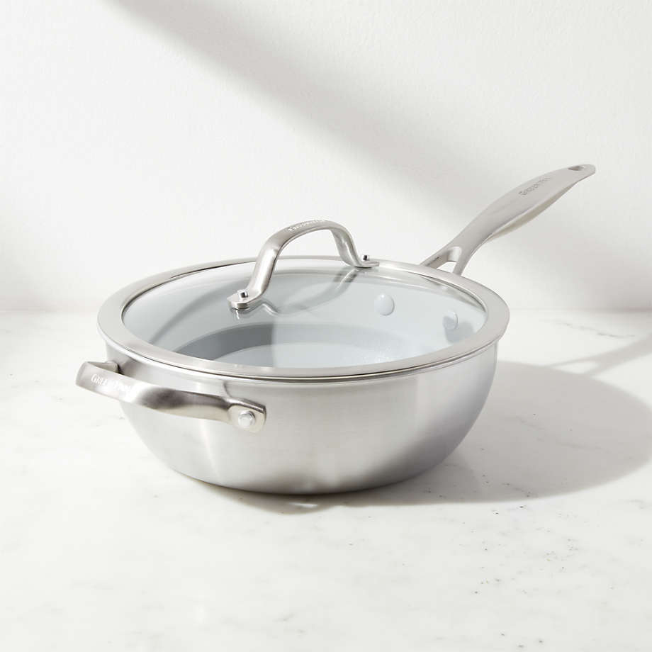 Greenpan - Venice Pro Ceramic Covered Non-Stick Chef's Pan, 3.5