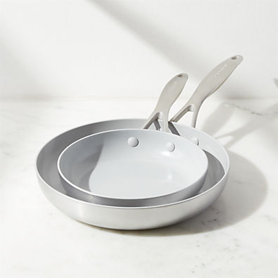 View Green Pan ™ Venice Pro 8" and 10" Ceramic Fry Pans, Set of 2 details