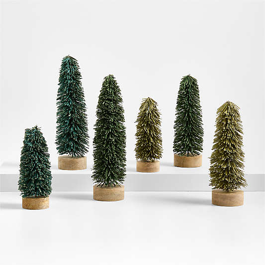 Green Paper Holiday Trees, Set of 6