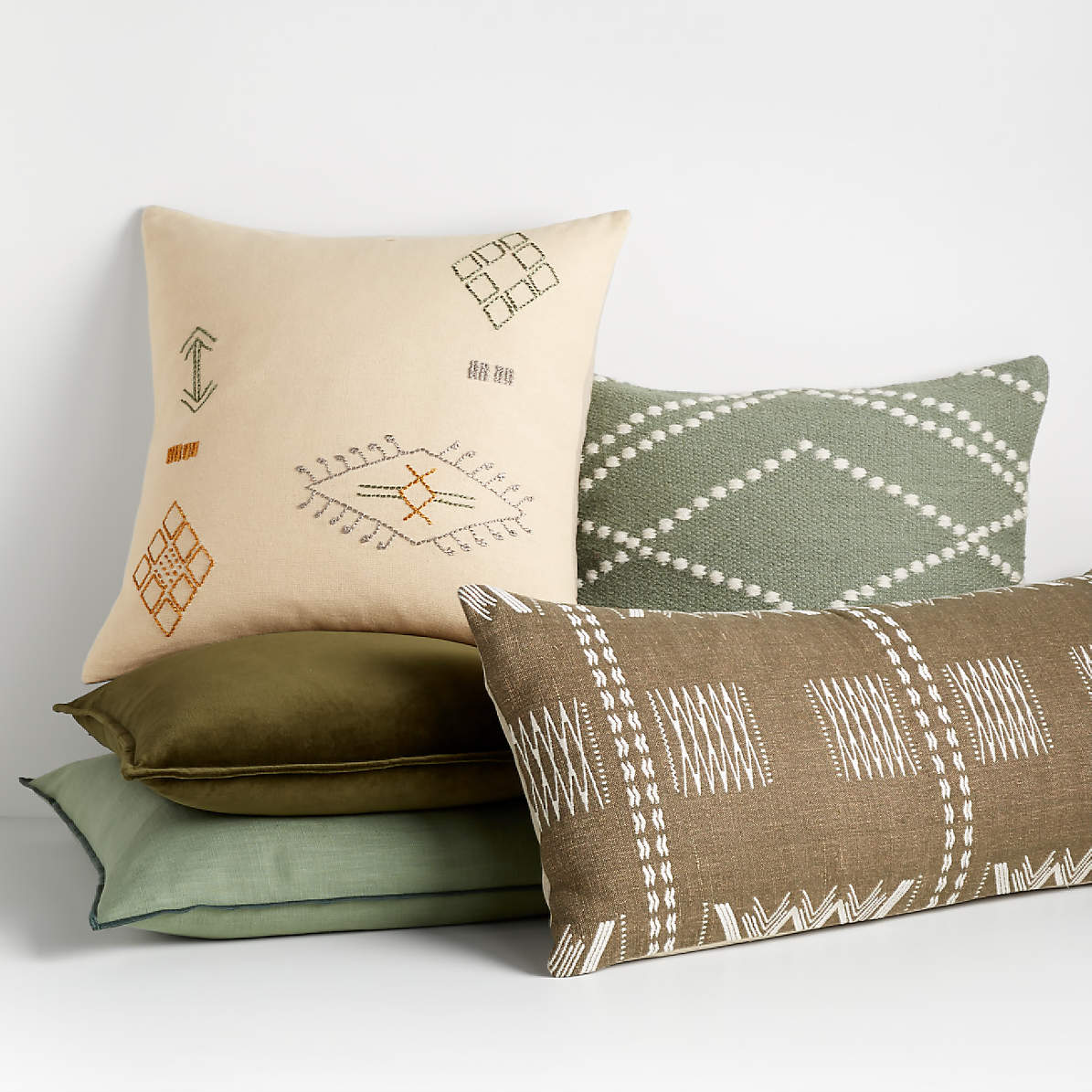 Cushions | Linen, Wool & Velvet Cushion | Adairs