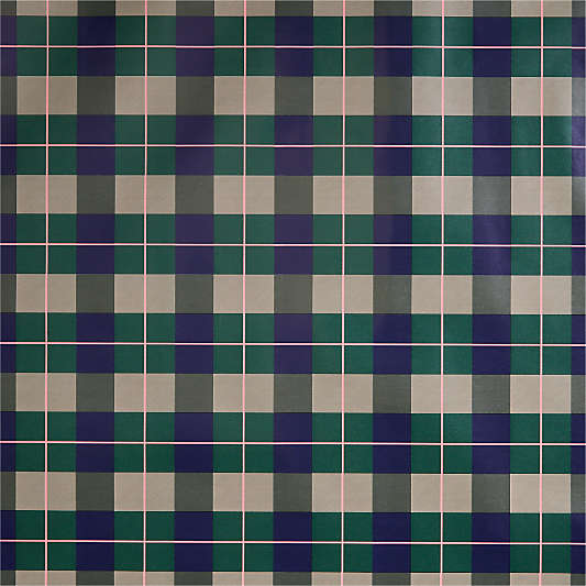 Green Plaid Holiday Gift Wrap