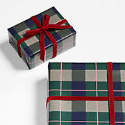 Green Plaid Holiday Gift Wrap