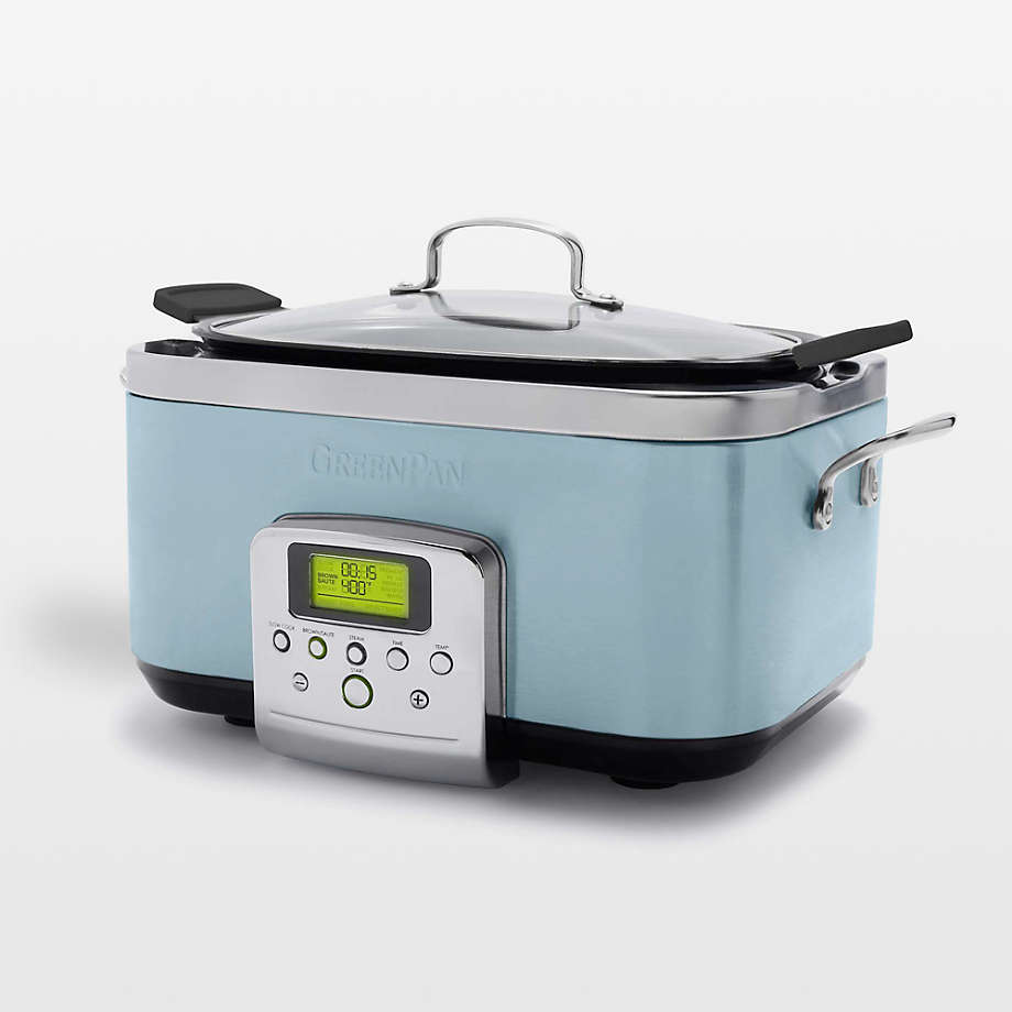 GreenPan Elite Blue Haze Slow Cooker + Reviews | Crate & Barrel