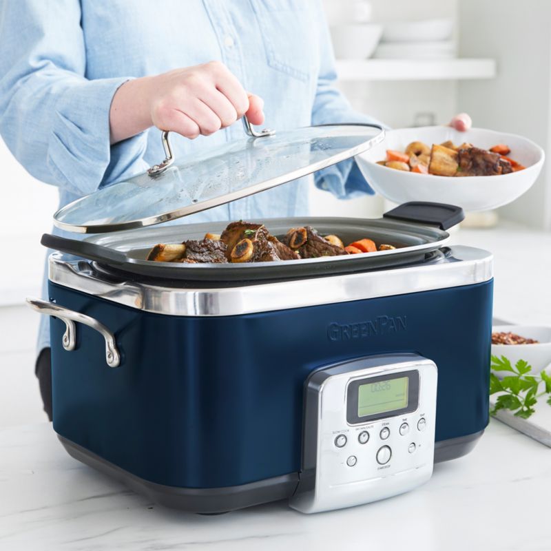 GreenPan Elite Oxford Blue Slow Cooker - image 5 of 10