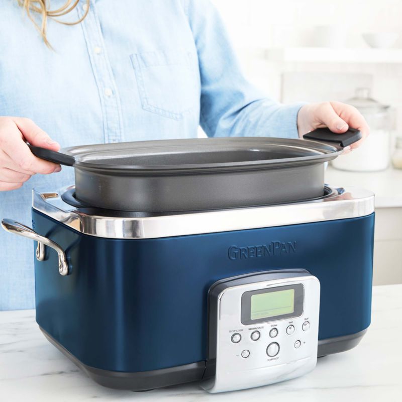 GreenPan Elite Oxford Blue Slow Cooker - image 4 of 10