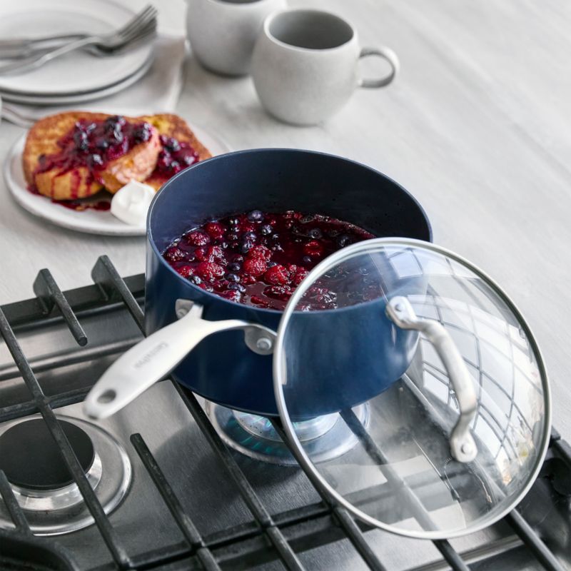 GreenPan Performance Pro Midnight Blue 3Qt. HardAnodized Aluminum Non