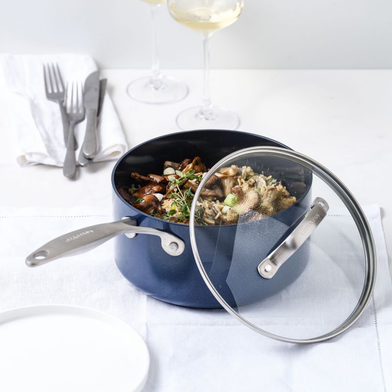 GreenPan Performance Pro Midnight Blue 3Qt. HardAnodized Aluminum Non