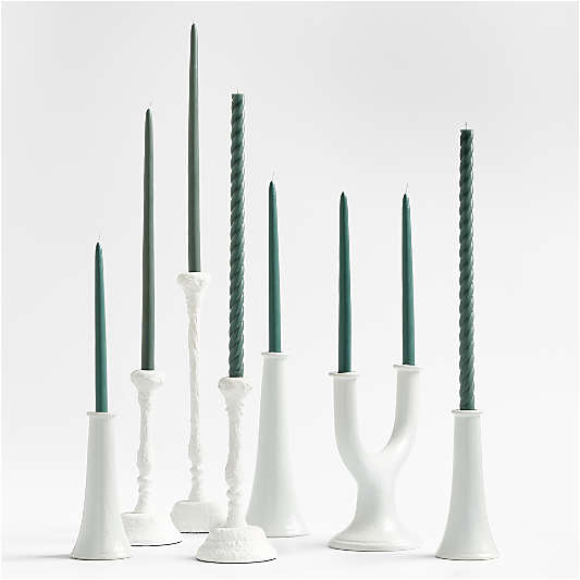 Duck Green Taper Candle Bundle, Set of 8