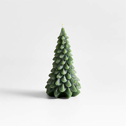 8" Green Pine Tree Candle