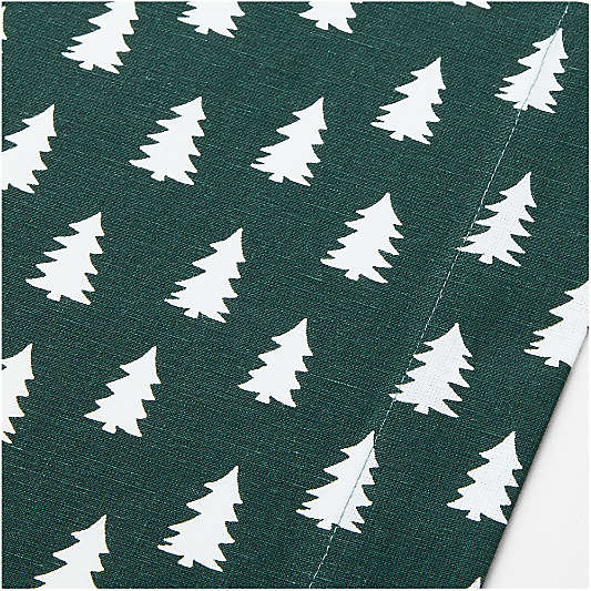 Green Trees Embroidered Table Runners