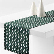 Green Trees 90" Table Runner