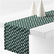 Green Trees 90" Table Runner