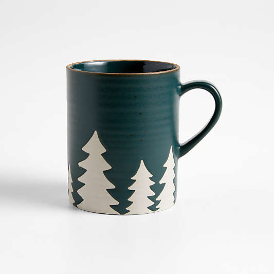 Green Trees 12-oz. Stoneware Mug